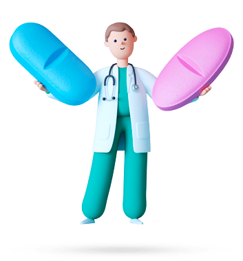 Doctor con pastillas